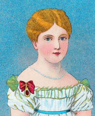 Młoda królowa Wiktoria, potem księżniczka Aleksandrina Wiktoria z Kentu, c1829 c1902 autorstwa Unbekannt