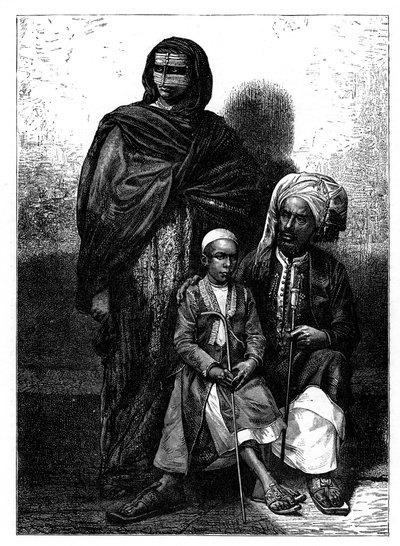Arabska rodzina Zanzibaru, ok. 1890 r. autorstwa Unbekannt