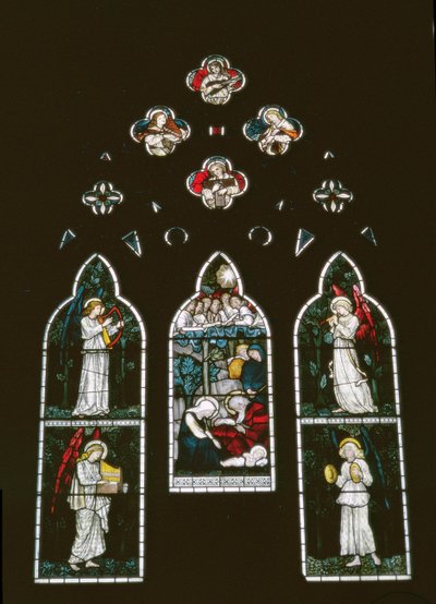 Anioły i Narodzenia, Sir Edward Burne-Jones (1833-98) autorstwa Unbekannt Unbekannt