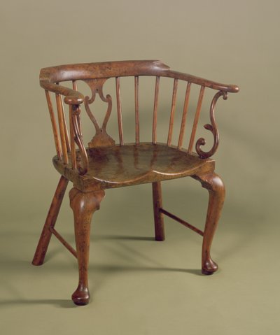 Krzesło Windsor Burr cis i wiąz, ok. 1760 autorstwa Unbekannt Unbekannt