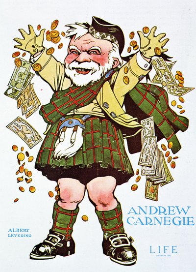 Karykatura Andrew Carnegie z Life Magazine autorstwa Unbekannt Unbekannt