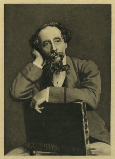 Charles Dickens, portret po fotografii Herbert Watkins (ur. 1828) (mezzotinta) autorstwa Unbekannt Unbekannt