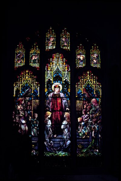 Chrystus z małymi dziećmi – Tiffany, 1902 (całe okno) autorstwa Unbekannt Unbekannt