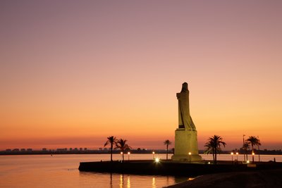Pomnik Kolumba wyrzeźbiony przez Gertrude V. Whitney w Punta del Sebo w pobliżu Huelvy, prowincja Huelva, Andaluzja, południowa Hiszpania. autorstwa Unbekannt Unbekannt