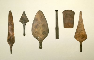 Narzędzia miedziane, Harappa, 2300-1750 pne autorstwa Unbekannt Unbekannt