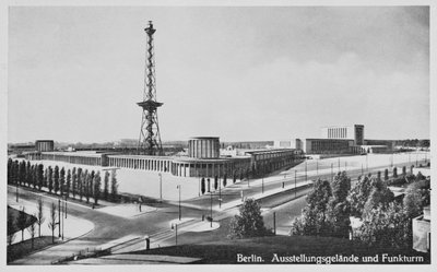 Sale wystawowe i wieża nadawcza, Charlottenburg, Berlin, ok.1930 autorstwa Unbekannt Unbekannt