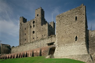 Widok zewnętrzny, zamek Rochester, Kent autorstwa Unbekannt Unbekannt