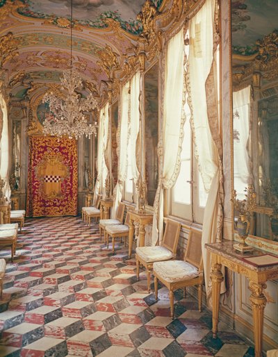Galeria luster z freskami Lorenzo de Ferrari, Palazzo Spinola, Genua, Włochy autorstwa Unbekannt Unbekannt