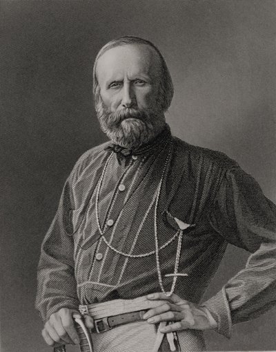 Portret Giuseppe Garibaldiego (1807-82) wyryty przez Williama Holla (1807-71) ze zdjęcia, wyd. przez Williama Mackenzie autorstwa Unbekannt Unbekannt