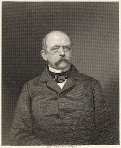 Portret Otto von Bismarcka (1815-98) wyryty przez Williama Holla (1807-71) ze zdjęcia, wyd. przez Williama Mackenzie autorstwa Unbekannt Unbekannt