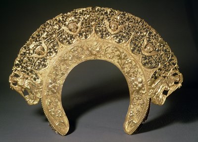Rosyjski diadem z filigranowym dziełem złotnika z monogramem C.A., ok. 1730 autorstwa Unbekannt Unbekannt