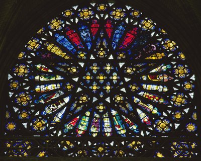 Okno Sar Dawida w kościele opactwa w Saint-Ouen, ok.1440 autorstwa Unbekannt Unbekannt