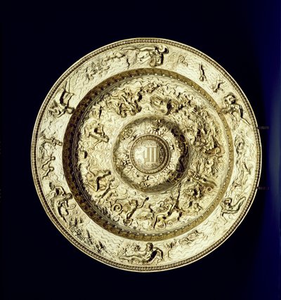 Umywalka posrebrzana, tłoczona, ryflowana i grawerowana, francuski, ok. 1560-83 autorstwa Unbekannt Unbekannt