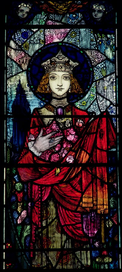 Św Elżbieta Węgierska, Harry Clarke z Dublina (1889-1931) autorstwa Unbekannt Unbekannt