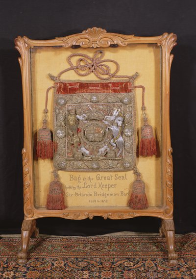 Torba Wielkiej Pieczęci, trzymana przez Lorda Strażnika, Sir Orlando Bridgemana (1667-72) autorstwa Unbekannt Unbekannt
