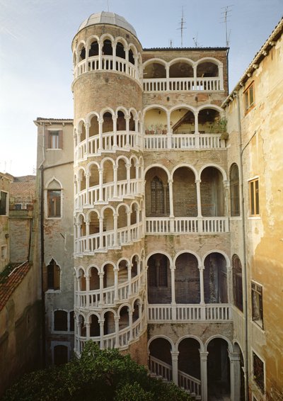 Schody Bovolo z Palazzo Contarini dal Bovolo autorstwa Unbekannt Unbekannt