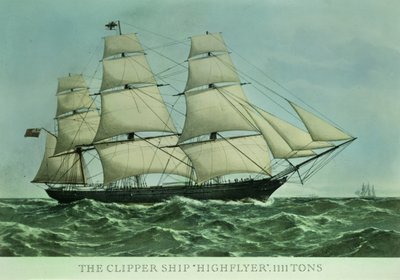 Statek Clipper „Highflyer”, 1111 ton autorstwa Unbekannt Unbekannt