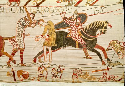 Normanowie zabijają ludzi Harolda, Bayeux Tapestry autorstwa Unbekannt Unbekannt