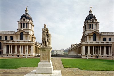 Old Royal Naval College wybudowany przez Sir Christophera Wrena (1632-1723) Greenwich, Londyn, Wielka Brytania autorstwa Unbekannt Unbekannt