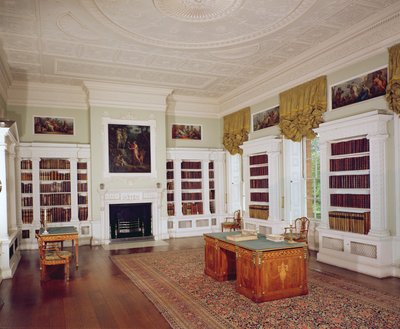 Biblioteka z biurkiem Adam, ok.1775, w stylu neoklasycystycznym autorstwa Unbekannt Unbekannt