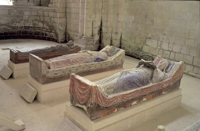 Trzy Grobowce Plantagenetów: Henryk II, Eleonora Akwitańska i Ryszard I autorstwa Unbekannt Unbekannt