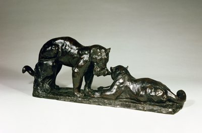 Dwa Jaguary – Rembrandt Bugatti (1885-1916) autorstwa Unbekannt Unbekannt