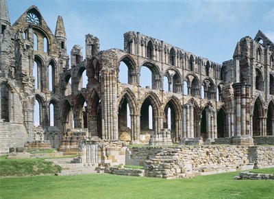 Widok na opactwo Whitby, North Yorkshire autorstwa Unbekannt Unbekannt