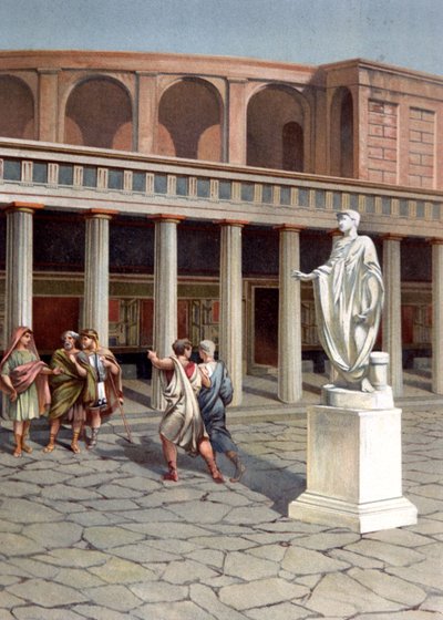 Ulica w Pompejach autorstwa Unbekannter Künstler