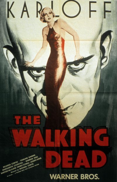 Plakat filmu The Walking Dead Michaela Curtiza z Borisem Karloffem 1936 autorstwa Unbekannt