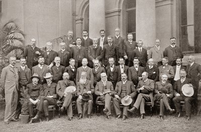 Afrykańscy członkowie kolonii z konwencji o bliższej Unii z 1908 r., którzy osiągnęli warunki, w wyniku których parlament brytyjski uchwalił ustawę o Republice Południowej Afryki z 1909 r. autorstwa Josef Eberz