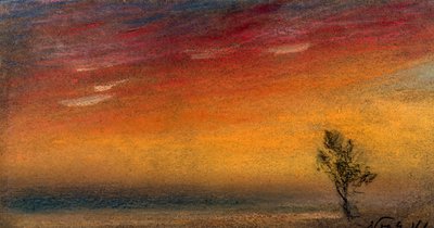 Poświata spowodowana erupcją Krakatau, 9 listopada 1883 autorstwa Unbekannter Künstler