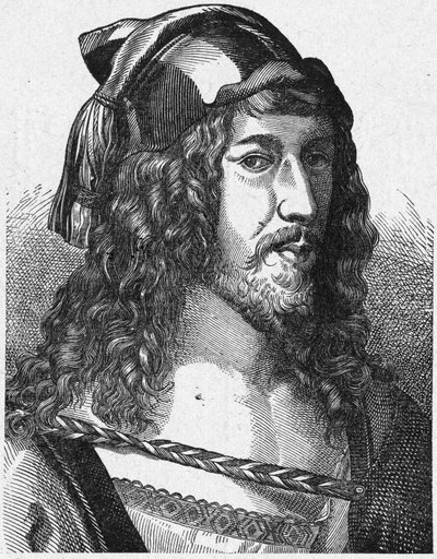 Albrecht Durer, na podstawie swojego autoportretu autorstwa Unbekannter Künstler