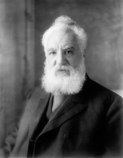 Alexander Graham Bell, Stany Zjednoczone, ok. 1918 r. (zdjęcie czarno-białe) autorstwa Unbekannter Künstler