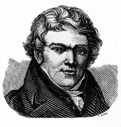 Aloys Senefelder (1771-1834), acteur et dramaturge allemand, inventeur de la lithographie et imprimeur - Senefelder, Alois, wynalazca litografii. Ilustracja / drzeworyt z : "Świat w ilustracjach", opublikowany przez autora Dr. Chr. autorstwa Unbekannter Künstler