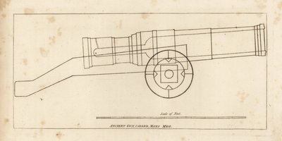 Alte Bombarde oder Kanone namens Mons Meg von Unbekannt