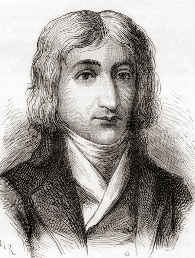 André-Jacques Garnerin, balonista i wynalazca spadochronu bezramowego, z „Les Merveilles de la Science”, opublikowane ok. 1870 r. (litografia) autorstwa Unbekannter Künstler