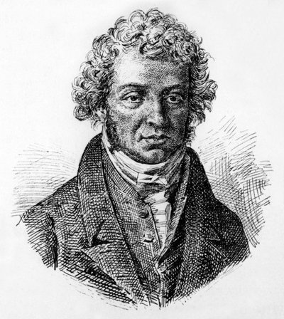 Andre Marie Ampere 19 wiek (rycina) autorstwa Unbekannter Künstler
