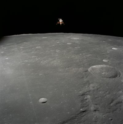 Moduł księżycowy Apollo 12 Nieustraszone lądowanie na powierzchni Księżyca w Oceanie Burz autorstwa Unbekannt
