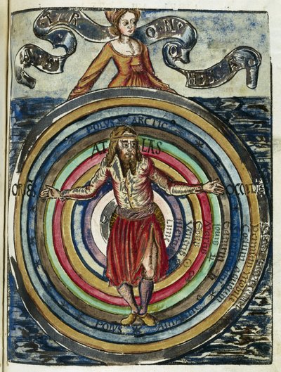 Astronomia XVI wieku: system Ptolemeusza autorstwa Unbekannt