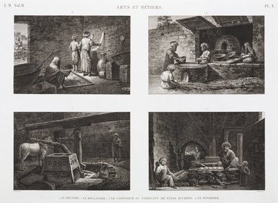 Piekarnia i Cukiernia Piekarze i cukiernicy, Egipt, ok. 1798 autorstwa Unbekannt