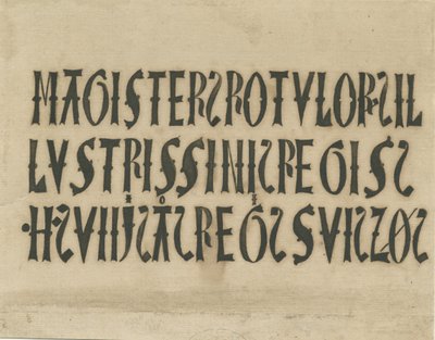Barton pod Needwood Church - inskrypcje: faksymile atramentu i [?XVIII w.] autorstwa Unbekannt