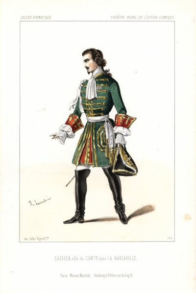 Bas-baryton Edouard Gassier w roli Comte