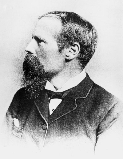 Benjamin Baker, brytyjski inżynier budownictwa i projektant mostu Forth, ok. 1885 r autorstwa Unbekannt