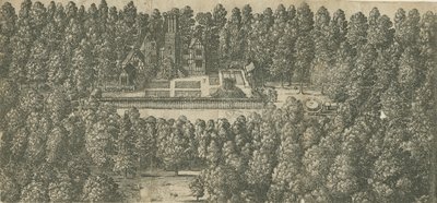 Boscobel House: grawerowanie i [XVII w.] autorstwa Unbekannt