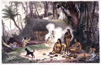 Brazylia. Obóz Indian Cabocle w Cantagallo autorstwa Unbekannter Künstler