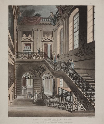 Muzeum Brytyjskie, Holborn, 1808 autorstwa Unbekannt