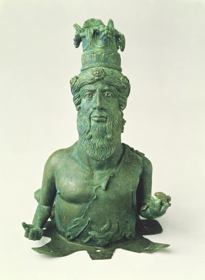 Popiersie Dionizosa-Sabaziusa, z Pompei, koniec II wieku p.n.e. (brąz) autorstwa Unbekannt