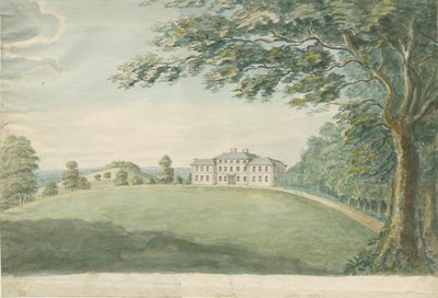 Canwell Hall: malarstwo akwarela, nd [?XVIII w.] autorstwa Unbekannt