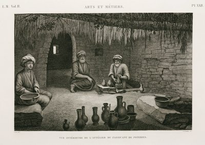 Warsztat garncarski Manufaktury Ceramicznej, Egipt, ok. 1798 autorstwa Unbekannt