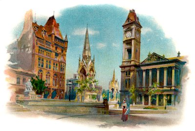 Chamberlain Square w Birmingham autorstwa Unbekannter Künstler